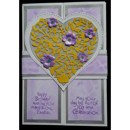 Crafty Krafters Unique Birthday lace flowers butterflies handmade belly ban