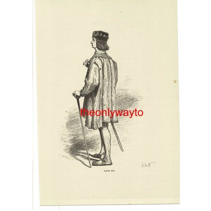 Louis XII Of France, History Of France, Book Illustration (Print), 1881