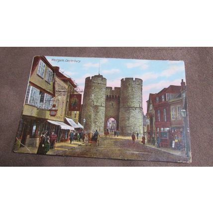 1905 fr Postcard - Westgate scene, Canterbury - Kent