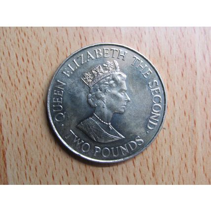 Jersey 1993 Elizabeth ll £2 Anniversary Coin