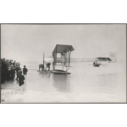 Early Hydroplane at Eastney, Portsmouth, 1919 - Repro Photograph
