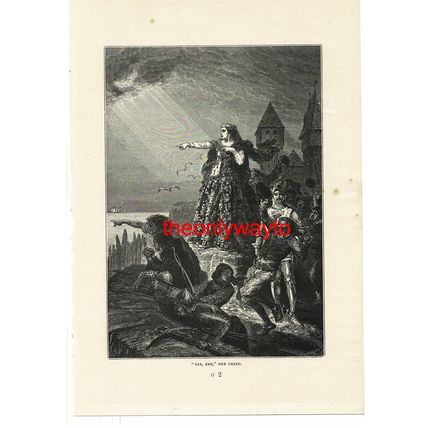 See See! She Cried! , Joanna of Flanders, Book Illustration (Print), 1881