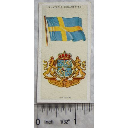 1936 Players National Flags & Arms No. 42 Sweden