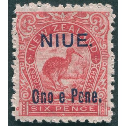 Niue 1903 6d rose-red SG14 MNH