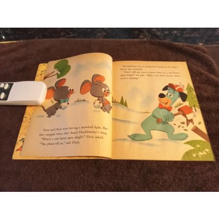 Little Golden Book Huckleberry Hound And The Christmas Sleigh (C) Edition 1960