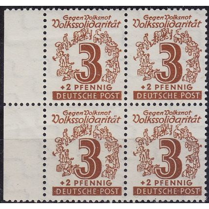 GERMANY Alliiert SBZ [West-Sachsen] MiNr 0138 IV,IX ( **/mnh ) [01] Plattenfehle