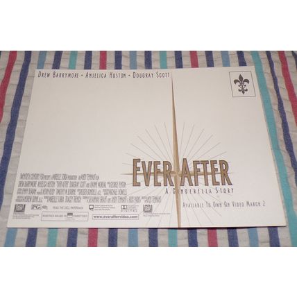 DREW BARRYMORE 1999 EVER AFTER " FEEL YOU CAN" POST CARD