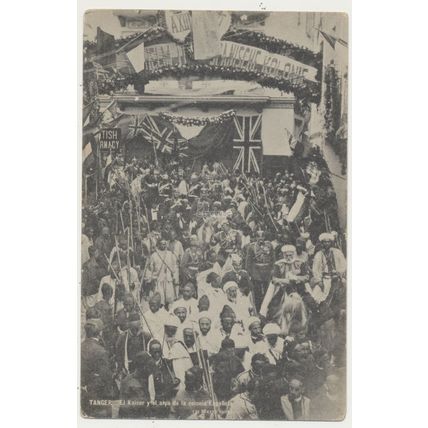 MOROCCO Kaiser Wilhelm II's visit to Tangier 1905 early 20th C. RPPC FOTOTIPIA