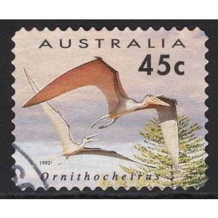 AUSTRALIA 1993: DINOSAURS - 45c ORNITHOCHEIRUS USED (G11)