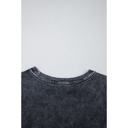 Black Nashville Tennessee Graphic Mineral Washed Vintage Tee