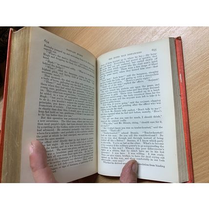 RARE* 1914 CHARLES DICKENS BARNABY RUDGE FIRESIDE EDITION FICTION HB BOOK (P4)