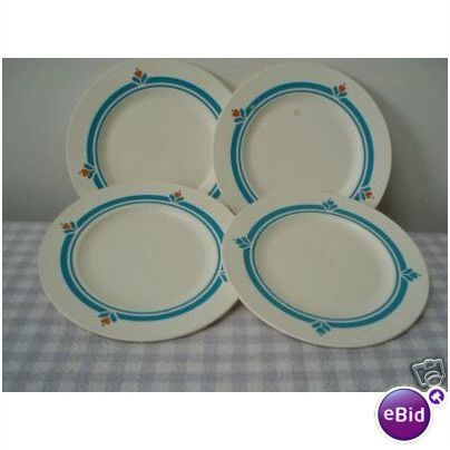 1987 Vintage 4 Fisher Price Dinner Plates