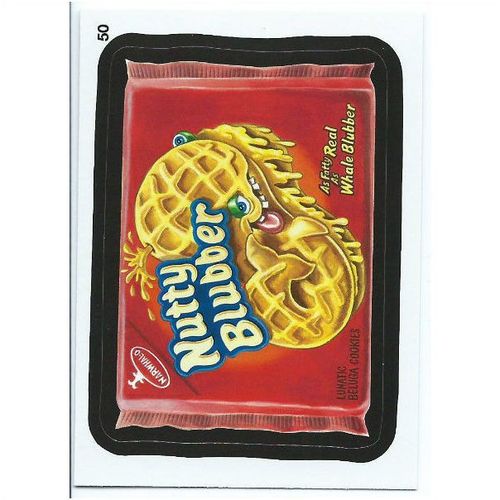2012 Wacky Packages Series 9 - #50 - Nutty Blubber