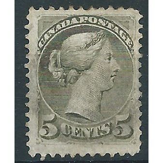 Canada 1878 SG85 5c Olive-Green Very Fine Used ....