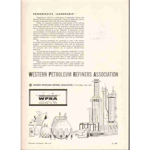 western petroleum refiners assoc 1959 wpra oil gas industry vintage ad