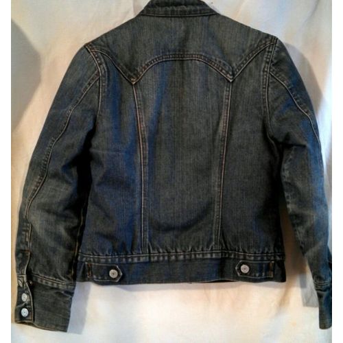 Gap acrylic fleece lined demim jacket xs extra small boy girl youth teen
