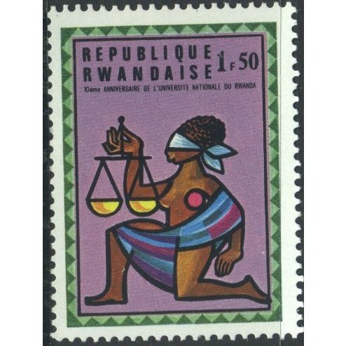 Rwanda 1975 - SG683 - 1f.50 multi - "Jurisprudence" - MH