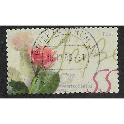 GER 2003 €0.55 (S/A) 'GREETING STAMP -ROSE' FINE USED (EBID54-145)