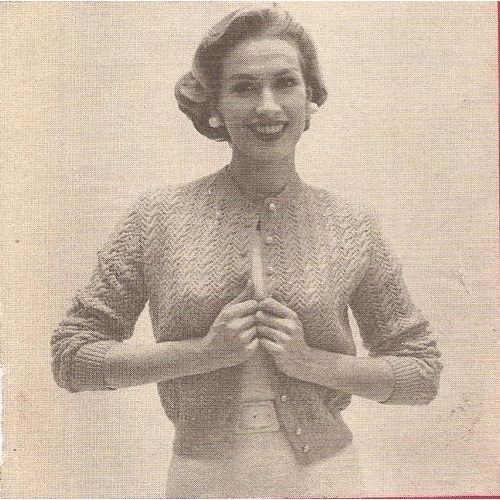 Knit Sweater Pattern Cable Cardigan (1)
