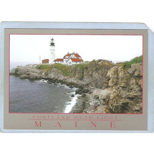 ME Portland Lighthouse Postcard Portland Head Lighthouse lighthouse_box1~228