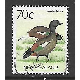 NEW ZEALAND 1988 NATIVE BIRDS 70c PARADISE SHELDUCK SG 1466 FINE USED#
