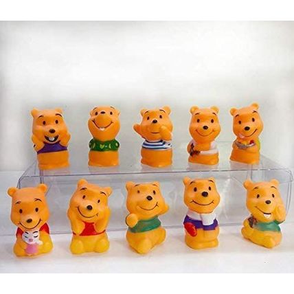 Cute 10pcs Winnie the Pooh Children Toy Doll Cake Accessories Gift