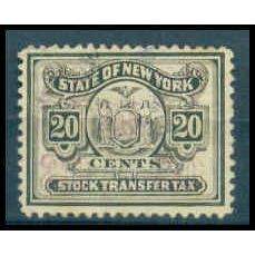 Used Revenue 20c N.Y. Stock Transfer Fine WA2852