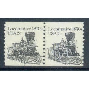 1897A 2c Locomotive Fine MNH Dry Gum CNP Left 4 W0451
