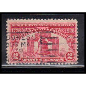 Used 627 2c Liberty Bell Fine RA2175
