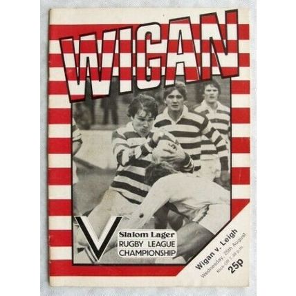1982 programme Wigan v. Leigh