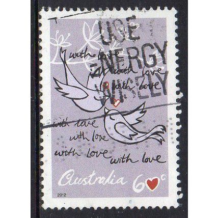 Australia 2012 Precious Moments - Lovebirds 60c Sheet Used