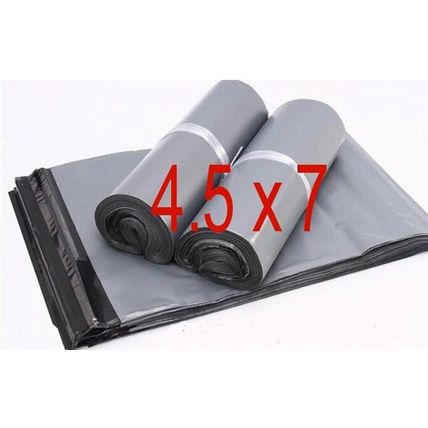 100 STRONG GREY PLASTIC MAILING BAGS POLY POSTAGE POST POSTAL SELF SEAL