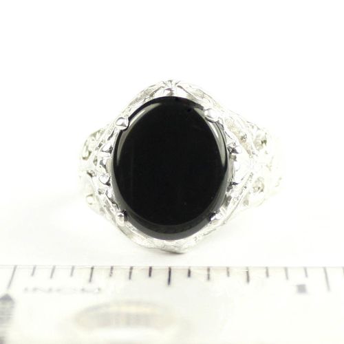 Black Onyx, 925 Sterling Silver Ring, SR114