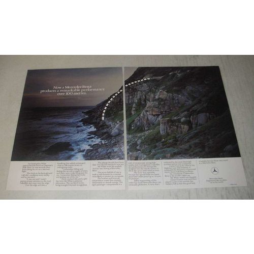 1989 Mercedes-Benz Cars Ad - produces a remarkable performance