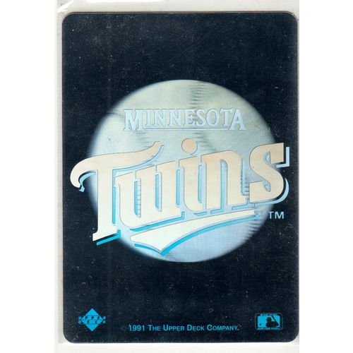 1991 Upper Deck baseball Minnesota Twins Hologram Logo