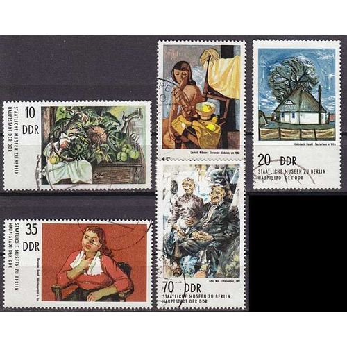 GERMANY DDR [1974] MiNr 2001-05 ( OO/used ) Gemälde