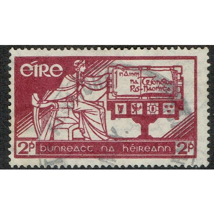 Ireland 1937 Constitution Day 2d Claret SG105 FU