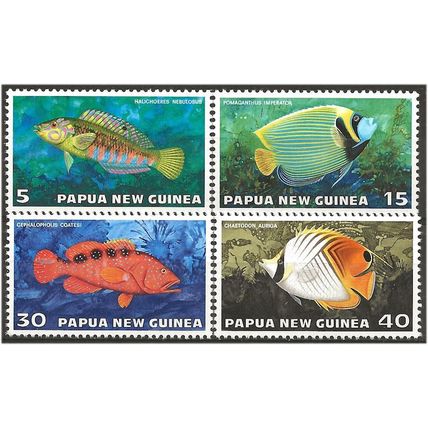 Papua New Guinea 1976 Tropical Fish Set SG314-317 Unmounted Mint . .. .