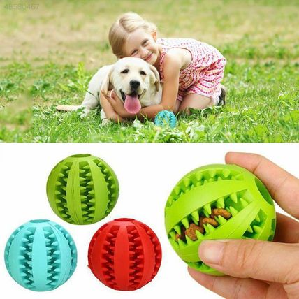 Toy Silicone Ball Feeding Dog Pupply Cat Nontoxic Bite Resistant Pet Exercise UK