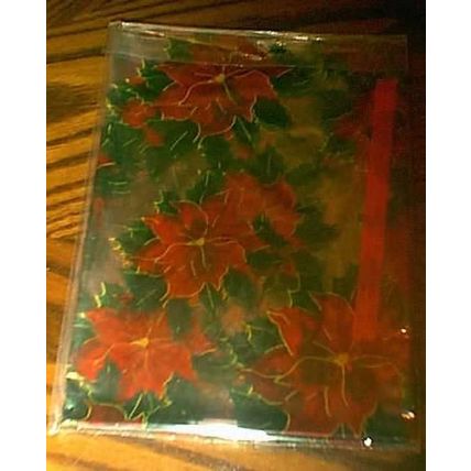 NEW CHRISTMAS HOUSE POINSETTIA GORGEOUS COOKIE TRAY -PLANTS GIFT BAGS & TIES 3PK