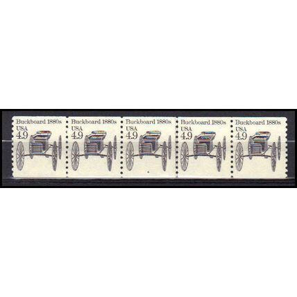 2124 4.9c Buckboard Very Fine MNH Dry Gum PNC 4/5 X0289