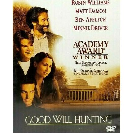 Good Will Hunting Robin Williams 1998 DVD Drama (L46)