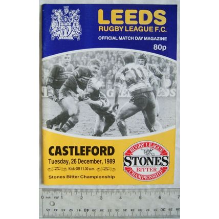 1989 programme Leeds v. Widnes