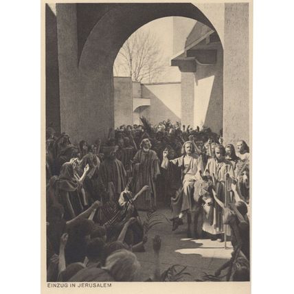 Einzug In Jerusalem Old Israel Postcard