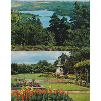 Endcliffe Park Rivelin Valley Sheffield 2x 1970s Postcard s