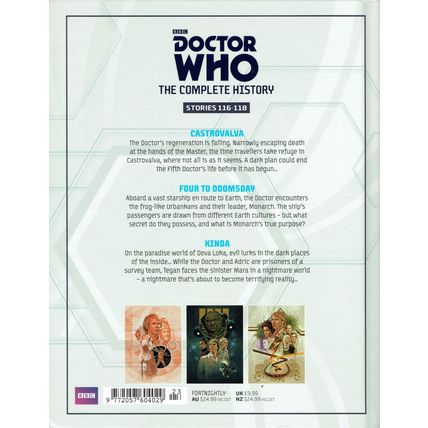 DOCTOR WHO COMPLETE HISTORY VOL 34 PETER DAVISON FOUR TO DOOMSDAY HACHETTE