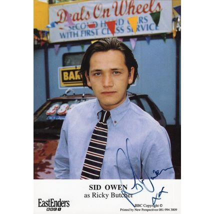 Sid Owen Ricky Butcher BBC Eastenders Deals On Wheels Hand Signed Photo