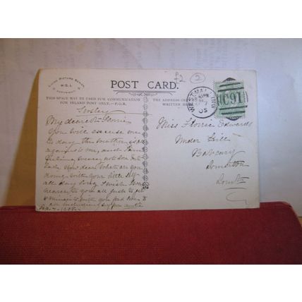 THE MODEL HUSBAND used antique postcard Living Picture series 1905 pm =