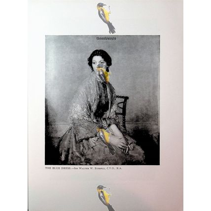 Blue Dress, Walter Russell, (S Downs, Reverse), Book Illustration (Print), 1936
