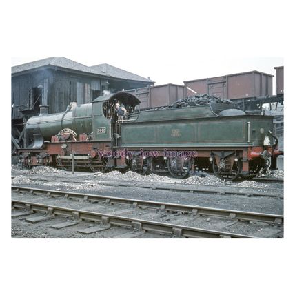 pu3376 - Engine No.3440 City of Truro, Dawsholme Shed, Glasgow - print 6x4